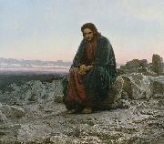 Ivan Kramskoi Christ in the desert, oil painting